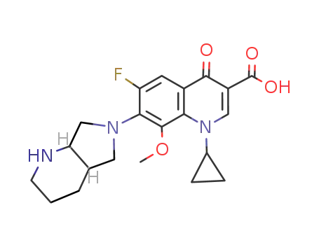 1-cyclopropyl-6-fluoro-8-methoxy-4-oxo-7-(tetrahydro-1H-pyrrolo[3,4-b]pyridin)-6(2H,7H,7aH)-yl-1,4-dihydroquionoline-3-carboxylicacid