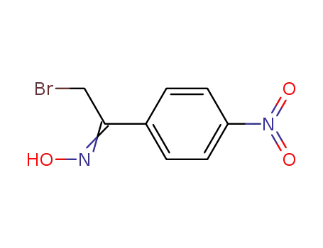 Molecular Structure of 14181-73-8 (Ethanone, 2-bromo-1-(4-nitrophenyl)-, oxime)