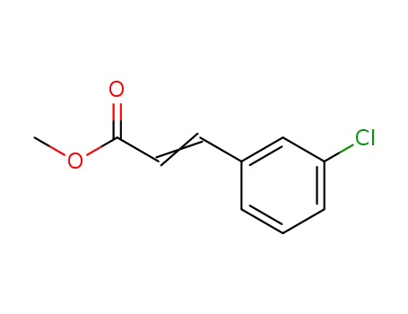 Molecular Structure of 42175-03-1 (2-Propenoic acid, 3-(3-chlorophenyl)-, methyl ester)