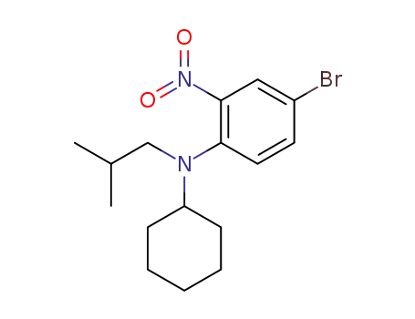 4-bromo-N-cyclohexyl-N-isobutyl-2-nitroaniline