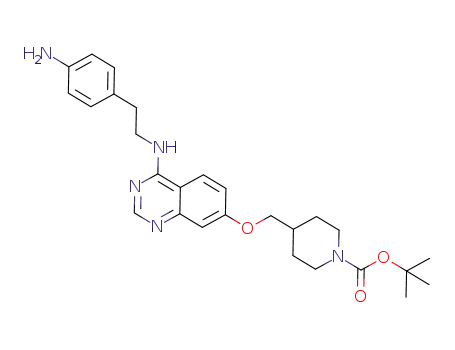 tert-butyl 4-{[(4-{[2-(4-aminophenyl)ethyl]amino}quinazolin-7-yl)oxy]methyl}piperidine-1-carboxylate