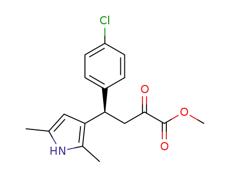 methyl 4-(4-chlorophenyl)-4-(2,5-dimethyl-1H-pyrrol-3-yl)-2-oxobutanoate