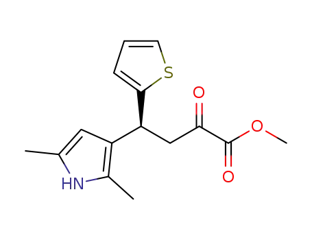methyl 4-(2,5-dimethyl-1H-pyrrol-3-yl)-2-oxo-4-(thiophen-2-yl)butanoate