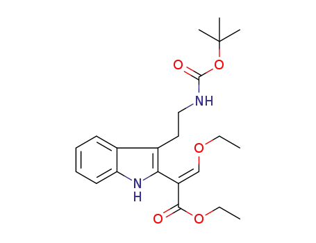 (E)-ethyl 2-(3-(2-(tert-butoxycarbonylamino)ethyl)-1H-indol-2-yl)-3-ethoxyacrylate
