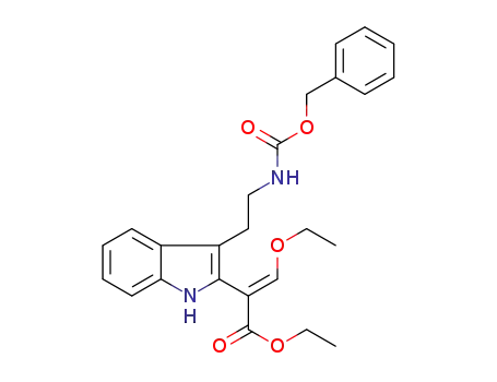 (E)-ethyl 2-(3-(2-(benzyloxycarbonylamino)ethyl)-1H-indol-2-yl)-3-ethoxyacrylate