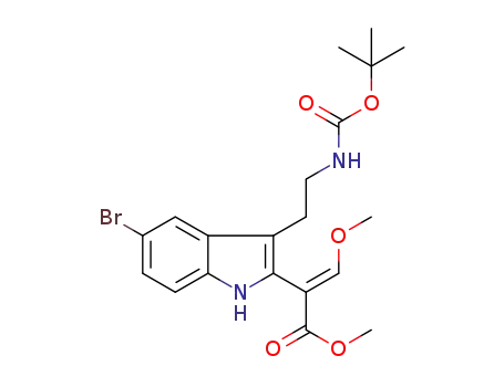 (E)-methyl 2-(5-bromo-3-(2-(tert-butoxycarbonylamino)ethyl)-1H-indol-2-yl)-3-methoxyacrylate