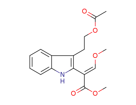 (E)-methyl 2-(3-(2-acetoxyethyl)-1H-indol-2-yl)-3-methoxyacrylate