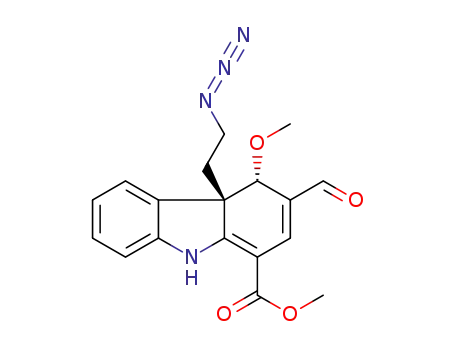 (4S,4aS)-methyl 4a-(2-azidoethyl)-3-formyl-4-methoxy-4a,9-dihydro-4H-carbazole-1-carboxylate