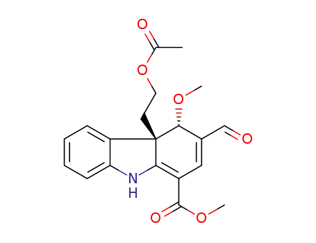 (4S,4aS)-methyl 4a-(2-acetoxyethyl)-3-formyl-4-methoxy-4a,9-dihydro-4H-carbazole-1-carboxylate