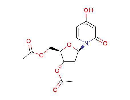 (3-acetoxy-5-(4-hydroxy-2-oxo-1-pyridyl)tetrahydrofuran-2-yl)methyl acetate