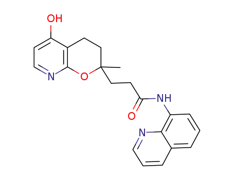 3-(5-hydroxy-2-methyl-3,4-dihydro-2H-pyrano[2,3-b]pyridin-2-yl)-N-(quinolin-8-yl)propanamide