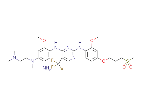 N1-(2-(dimethylamino)ethyl)-5-methoxy-N4-(2-((2-methoxy-4-(3-(methylsulfonyl)propoxy)phenyl)amino)-5-(trifluoromethyl)pyrimidin-4-yl)-N1-methylbenzene-1,2,4-triamine