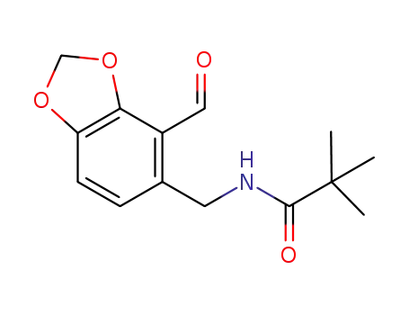 N-[(4-formyl-1,3-benzodioxol-5-yl)methyl]-2,2-dimethylpropanamide