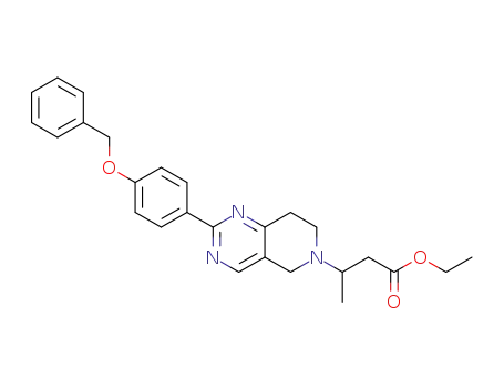 ethyl 3-(2-(4-(benzyloxy)phenyl)-7,8-dihydropyrido[4,3-d]pyrimidin-6(5H)-yl)butanoate