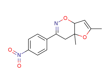 4a,6-dimethyl-3-(p-nitrophenyl)-4a,7a-dihydro-4H-furo-[2,3-e][1,2]oxazine