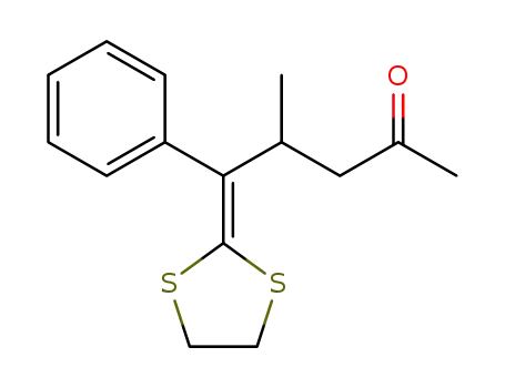 5-(1,3-dithiolan-2-ylidene)-4-methyl-5-phenylpentan-2-one