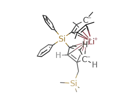 lithium diphenylsilyl(tetramethylcyclopentadienide)((trimethylsilyl)methylcyclopentadienide)