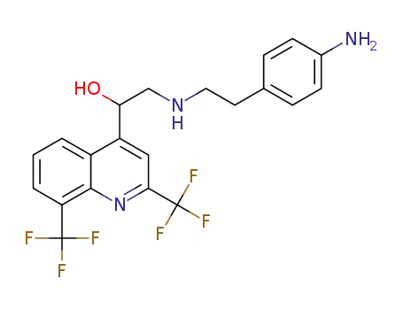 2‐((4‐aminophenethyl)amino)‐1‐(2,8‐bis(trifluoromethyl)quinolin‐4‐yl)ethan‐1‐ol