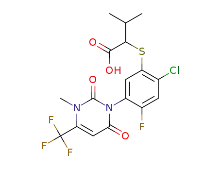 2-({2-chloro-4-fluoro-5-[3-methyl-2,6-dioxo-4-(trifluoromethyl)-3,6-dihydropyrimidin-1(2H)-yl]phenyl}sulfanyl)-3-methylbutanoic acid