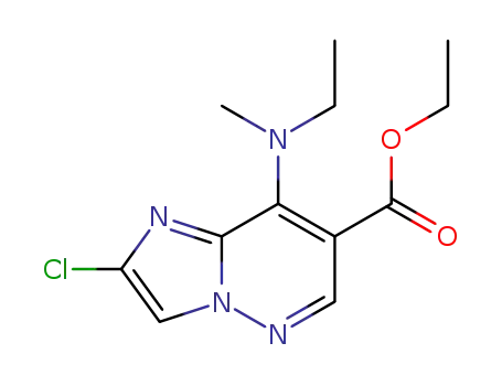 ethyl 2-chloro-8-(ethyl(methyl)amino)imidazo[1,2-b]pyridazine-7-carboxylate