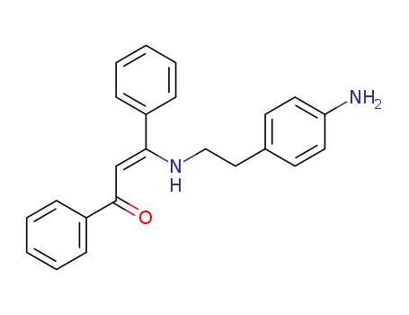 (Z)-3-((4-aminophenethyl)amino)-1,3-diphenylprop-2-en-1-one