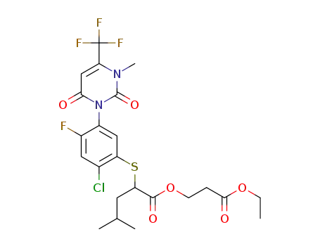 3-ethoxy-3-oxopropyl 2-({2-chloro-4-fluoro-5-[3-methyl-2,6-dioxo-4-(trifluormethyl)-3,6-dihydropyrimidin-1(2H)-yl]phenyl}sulfanyl)-4-methylpentanoate
