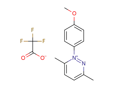 1-(4-methoxyphenyl)-3,6-dimethylpyridazin-1-ium trifluoroacetate