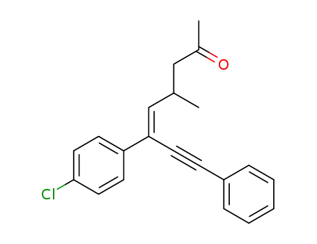 (Z)-6-(4-chlorophenyl)-4-methyl-8-phenyloct-5-en-7-yn-2-one