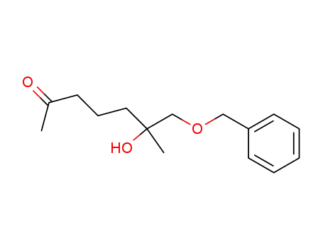 Molecular Structure of 92527-68-9 (2-Heptanone, 6-hydroxy-6-methyl-7-(phenylmethoxy)-)