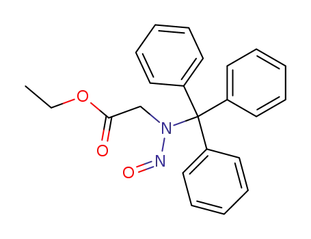 Molecular Structure of 75934-52-0 (ethyl [nitroso(trityl)amino]acetate)