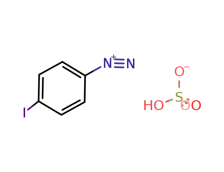 4-Iodo-benzenediazonium; hydrogen sulfate