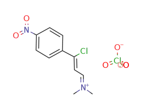 3-chloro-3-(4-nitrophenyl)-prop-2-en-1-ylidenedimethyliminium perchlorate