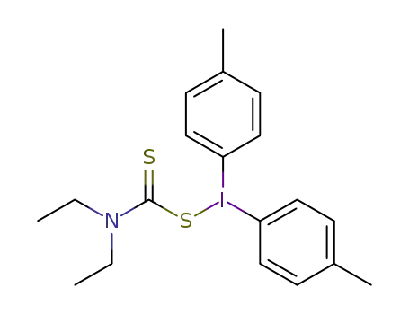 N,N-diethyldithiocarbamoyl(di-p-tolyl)iodane