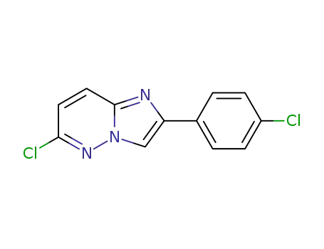 Molecular Structure of 1844-56-0 (6-Chloro-2-(4-chlorophenyl)imidazo[1,2-b]pyridazine)