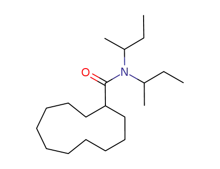 Molecular Structure of 91424-67-8 (Cycloundecanecarboxamide, N,N-bis(1-methylpropyl)-)