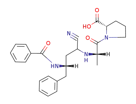 (S)-1-[(S)-2-((S)-3-Benzoylamino-1-cyano-4-phenyl-butylamino)-propionyl]-pyrrolidine-2-carboxylic acid