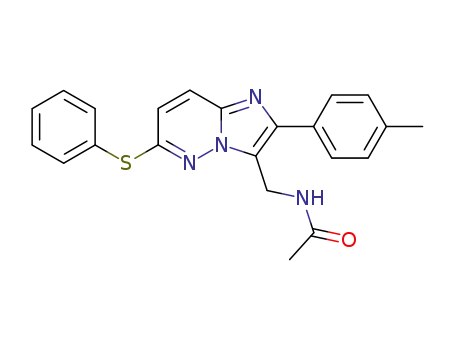 3-acetamidomethyl-6-phenylthio-2-(4'-tolyl)imidazo<1,2-b>pyridazine