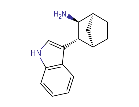 (+/-)-3-exo-indol-3-yl-bicyclo-<2.2.1>-heptane-2-endo-amine