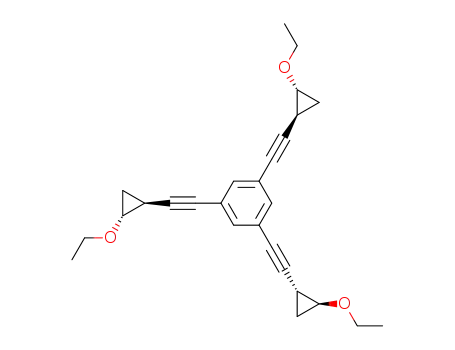1,3,5-tris<(trans-2-ethoxycyclopropyl)ethynyl>benzene