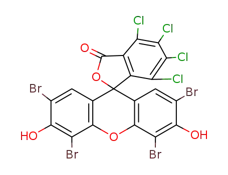 Molecular Structure of 13473-26-2 (2',4',5',7'-TETRABROMO-3,4,5,6-TETRACHLOROFLUORESCEIN)