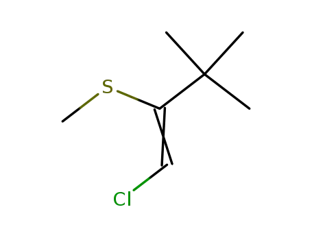 1-chloro-3,3-dimethyl-2-methylthiobut-1-ene