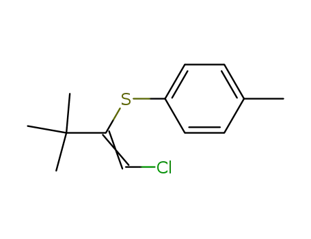1-chloro-3,3-dimethyl-2-p-tolylthiobut-1-ene