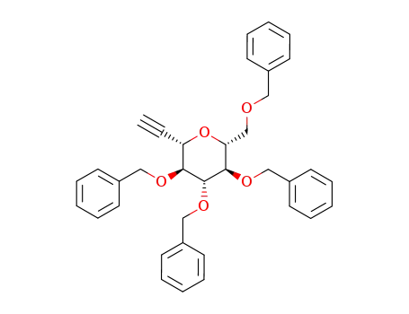 (2R,3R,4R,5S,6S)-3,4,5-Tris-benzyloxy-2-benzyloxymethyl-6-ethynyl-tetrahydro-pyran