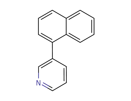 Molecular Structure of 189193-21-3 (Pyridine, 3-(1-naphthalenyl)-)