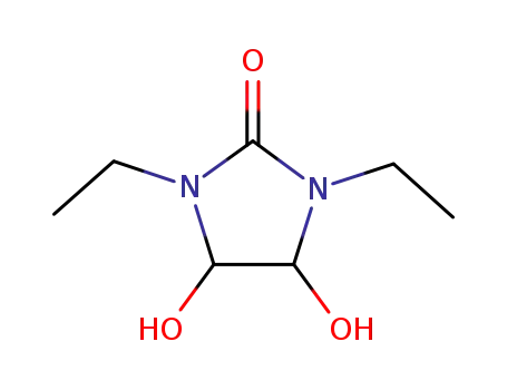 Molecular Structure of 53629-29-1 (1,3-Dimethyl-4,5-dihydroxyimidazolidone-2)