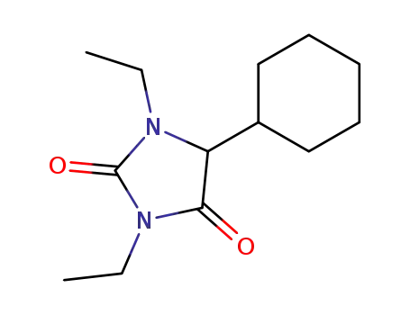 5-cyclohexyl-1,3-diethyl-imidazolidine-2,4-dione