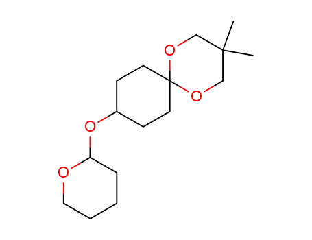 3,3-dimethyl-9-(tetrahydro-pyran-2-yloxy)-1,5-dioxa-spiro[5.5]undecane