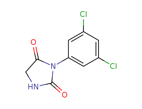 27387-87-7,3-(3,5-dichlorophenyl)imidazolidine-2,4-dione,Hydantoin,3-(3,5-dichlorophenyl)- (8CI); 3-(3,5-Dichlorophenyl)-2,4-imidazolidinedione;3-(3,5-Dichlorophenyl)hydantoin;3-(3',5'-Dichlorophenyl)imidazolidine-2,4-dione