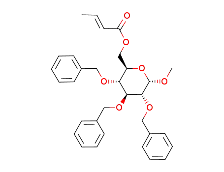 methyl 2,3,4-tri-O-benzyl-6-O-crotonyl-α-D-glucopyranoside