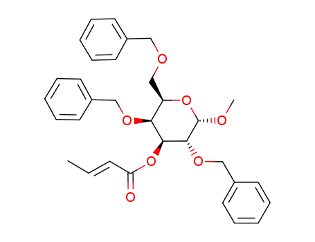 methyl 2,4,6-tri-O-benzyl-3-O-crotonyl-α-D-galactopyranoside